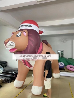 inflatable christmas lion ca...
