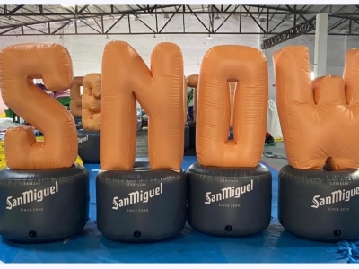 inflatable letter logo infla...