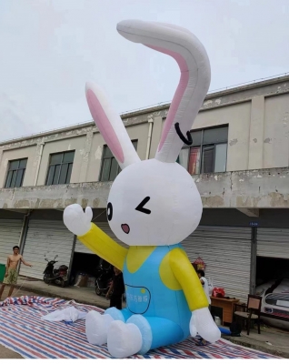 rabbit inflatable cartoon in...