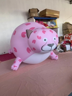 inflatable pink leopard  zeb...