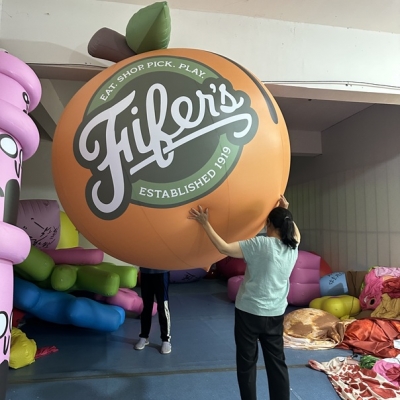 inflatable peach fruit ballo...