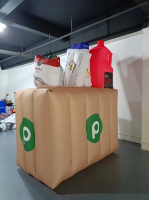 inflatable shopping bag adve...