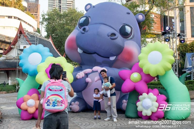 inflatable advertising hippo inflatable hippo cartoon