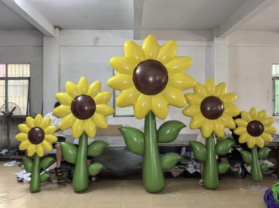 Inflatable flower balloon pv...