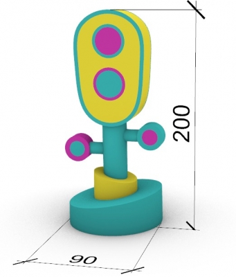 inflatable traffic light mod...