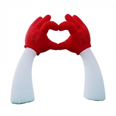 inflatable heart in hand inf...