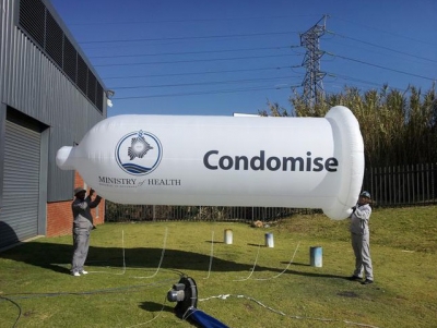 inflatable condom model