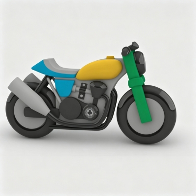 giant inflatable motorbike
