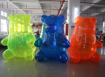 inflatable transparent bear ...