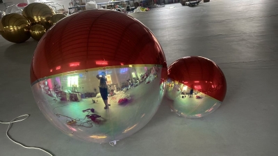 inflatable hemisphere mirror...