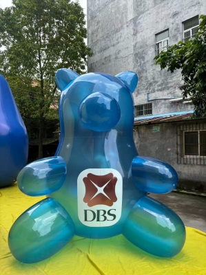 inflatable transparent bear ...