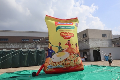 inflatable chips bag package...