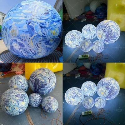 Inflatable Van Gogh Planet i...