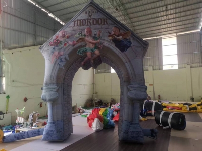 inflatable small castle arch...