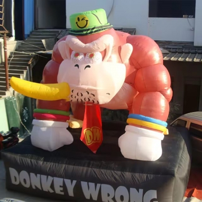 inflatable monkey donkey car...