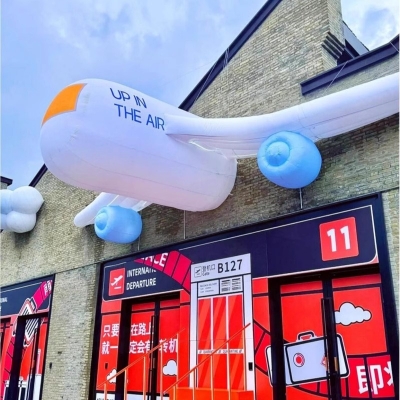 Inflatable airplane decorati...