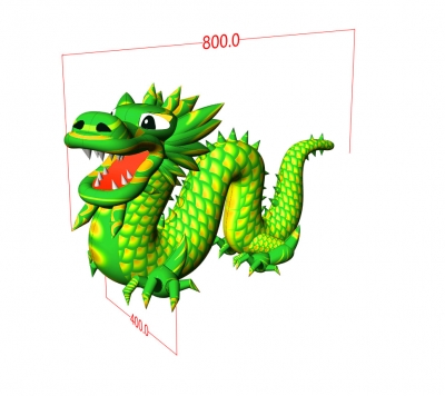 inflatable giant dragon cart...
