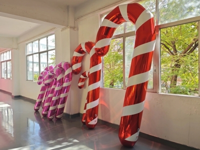 inflatable mirror ball candy...