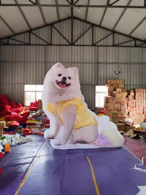 inflatable cartoon dog model...
