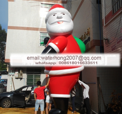 inflatable santa cartoon chr...