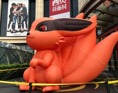 Inflatable Nine Tails fox po...